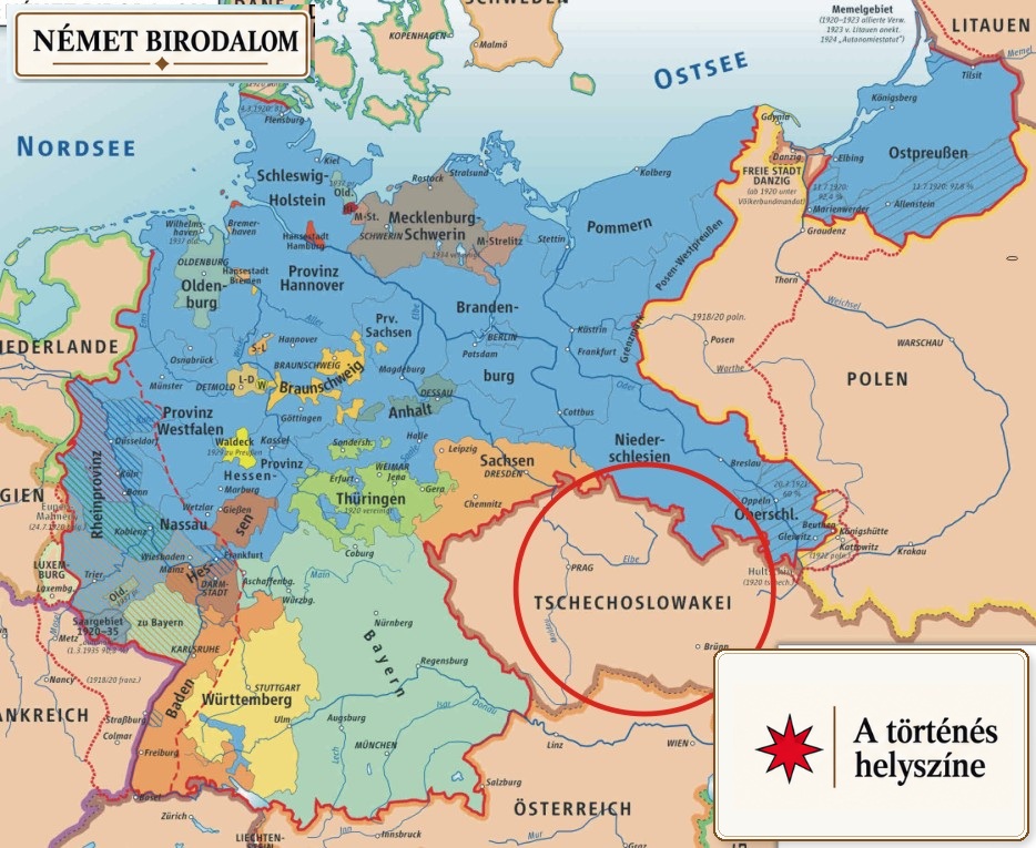 Szudétaföld, Cseh- és Morvaország – sudetenland térkép